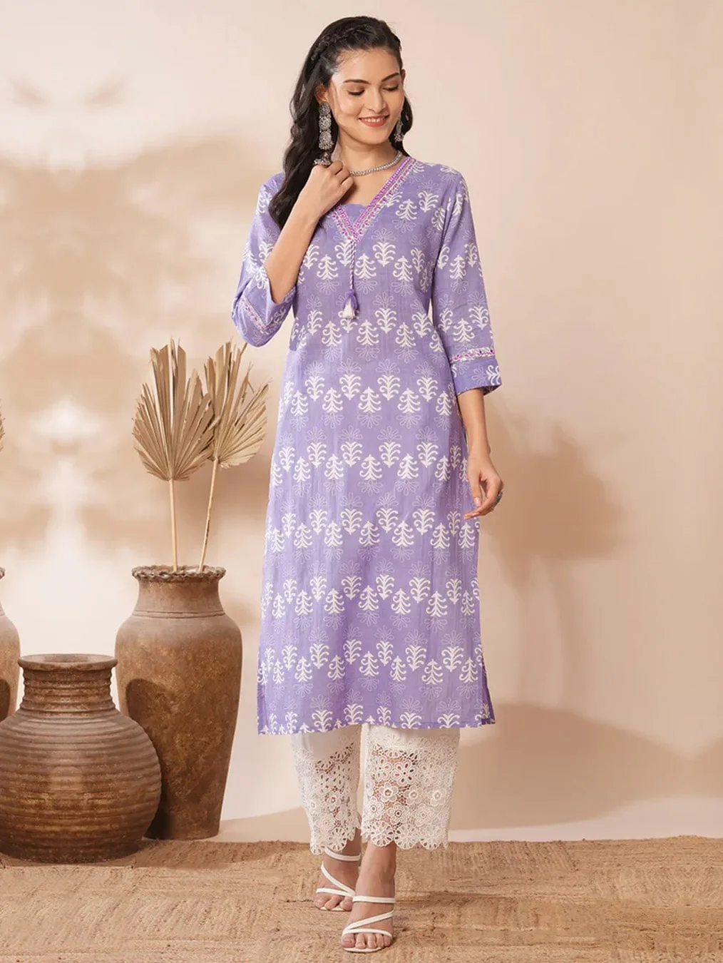 Purple Pine Tree Ethnic Costume - Image 2